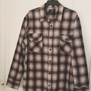LEE Plaid Heavy Duty Flannel Shirt. Size XL. NWOT. Outdoors. Workwear